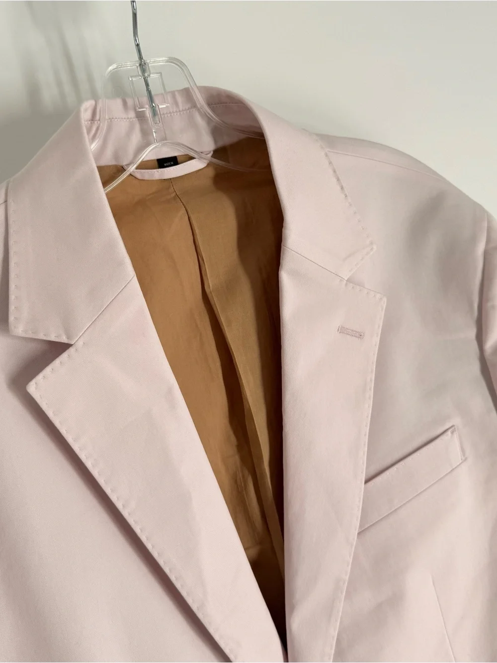 Bonobos Cotton Blazer Mens Size 40R Blush Pink Manifattura Emmetex Athletic Fit